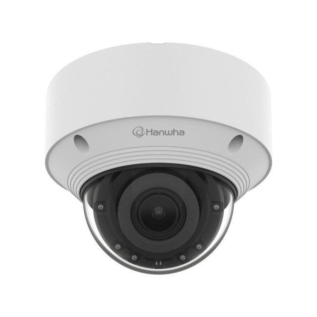 Мережева камера купольна  4K @ 30fps, motorized vari-focal lens 3.2~10.2mm (H: 104°~31° / V: 55°~17°) QNV-C9083R HANWHA VISION