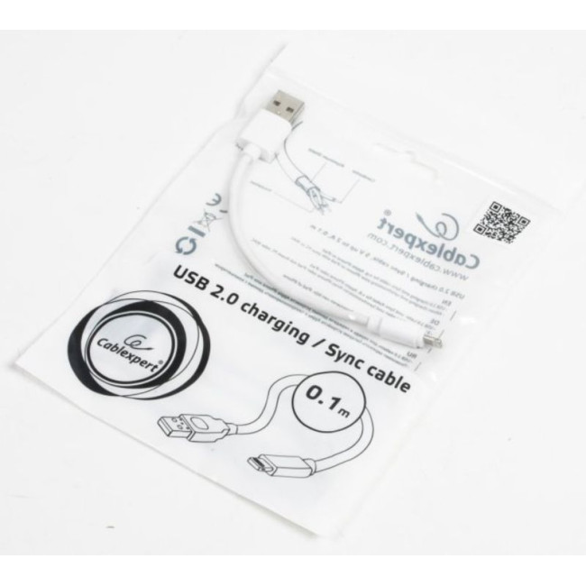 Кабель USB 2.0 AM-тато/Lightning, 0.1 м