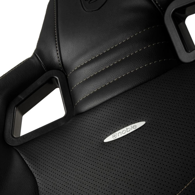 Ігрове крісло Noblechairs EPIC штучна шкіра, чорний/золотий