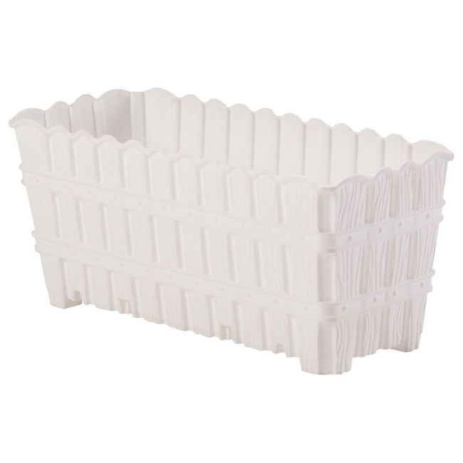 Горщик для квітів Violet House 1055 BAMBOO BALCONY WHITE
