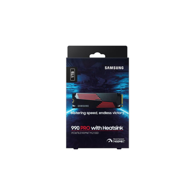 Твердотільний запам’ятовувальний пристрій накопичувач (SSD) G4 M.2 NVME 1TB W/HS 990 PRO MZ-V9P1T0CW SAMSUNG