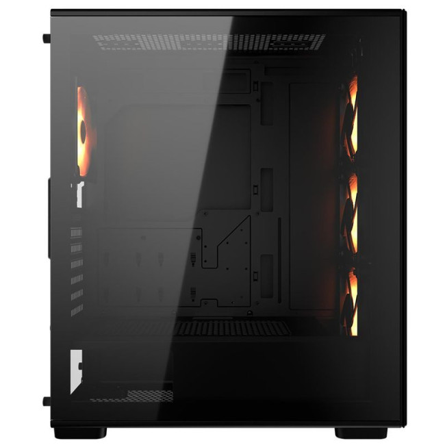 Ігровий корпус, 4*120mm ARGB вентилятори передвстановлені, ATX/mATX/mini-ITX, скляне вікно