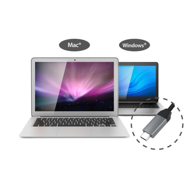 Док станція USB-C 10-в-1 (HDMI/PD/USB-A/USB-C/LAN/картридер/аудіо)
