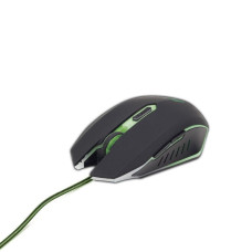 Оптична ігрова миша, USB інтерфейс, 2400 dpi, зелений