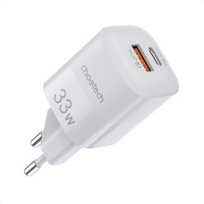 Мережевий зарядний пристрій, GaN, USB-A/USB-C, 33Вт, QC3.0/PD/PPS