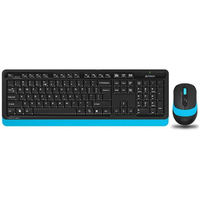 Комплект бездротовий Fstyler клавіатура+миша, чорно-синій, USB
