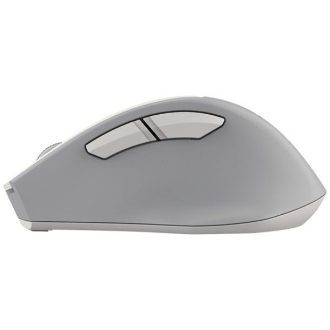 Миша бездротова безшумна Fstyler, USB, 2000 dpi, сірий+білий