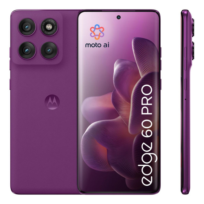 Мобільний телефон MOTO EDGE 60 PRO 8/256 SparklingGrape PB7X0089RS MOTOROLA