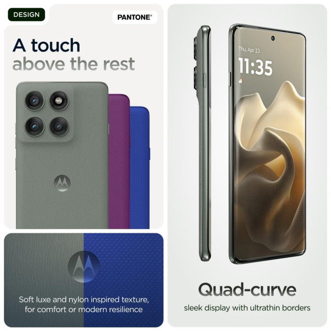 Мобільний телефон MOTO EDGE 60 PRO 8/256 Shadow (green) PB7X0088RS MOTOROLA