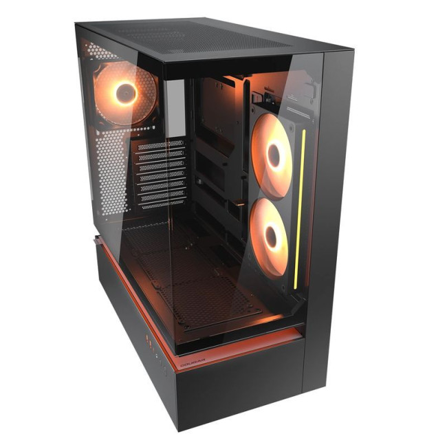Ігровий корпус, 3*120 mm ARGB передвстановлені, Type-C x1, USB3.0 x2, Audio x1