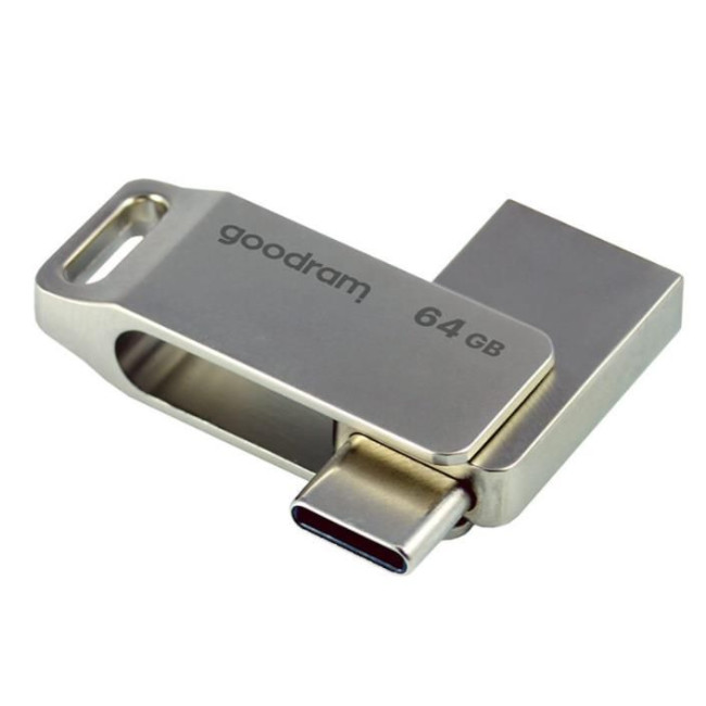 Флеш-пам'ять GOODRAM ODA3 64ГБ USB 3.2 Gen 1, Сіра (лого МД ЕКСПО)