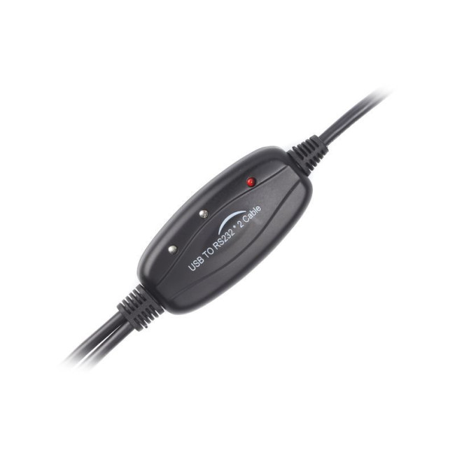 Кабель-перехідник USB 2.0-2х COM (9+25pin), 1.4 м