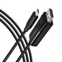 Кабель AXAGON RVC-DPC USB-C-DisplayPort, 1.8m, 4K/60Hz, чорний