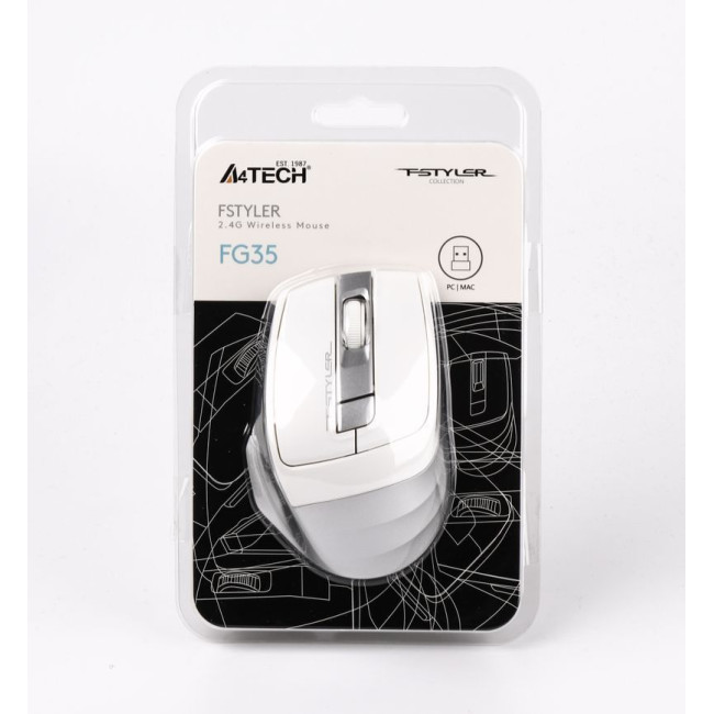 Миша бездротова Fstyler, USB, 2000 dpi, срібло