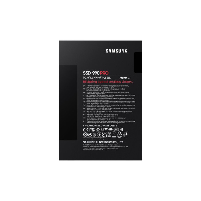 Твердотільний запам’ятовувальний пристрій накопичувач (SSD) G4 M.2 NVME 4TB 990 PRO MZ-V9P4T0BW SAMSUNG