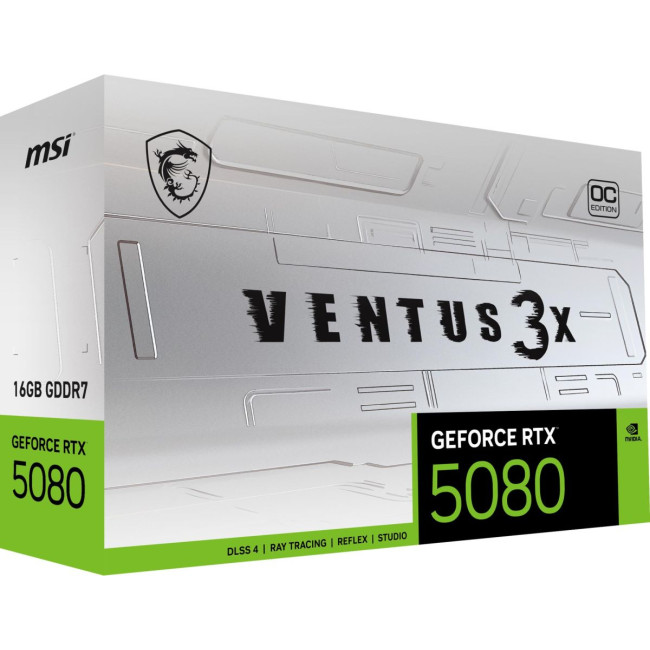 Відеокарта PCIE16 RTX5080 16GB GDDR7 RTX5080 16G VEN 3X OCWHITE MSI