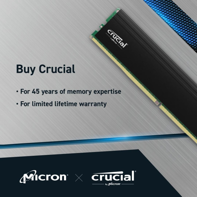 Набір з двох модулів пам'яті PRO 32GB DDR4-3200 KIT2 CP2K16G4DFRA32A CRUCIAL