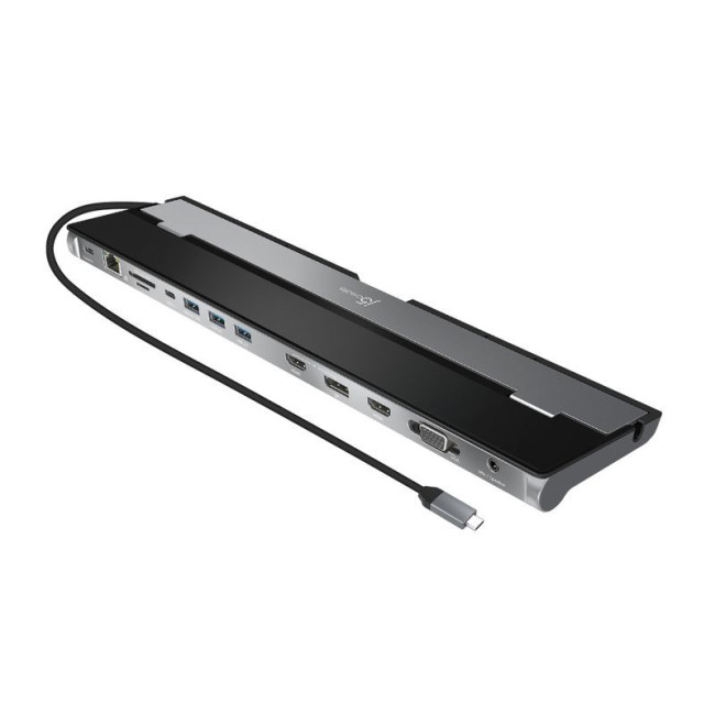 Док станція USB-C 10-в-1 (HDMI/PD/USB-A/USB-C/LAN/картридер/аудіо)