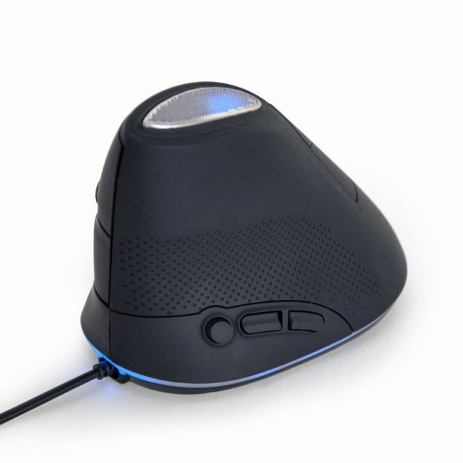 Оптична ергономічна миша, USB інтерфейс, 3200 dpi, чорний