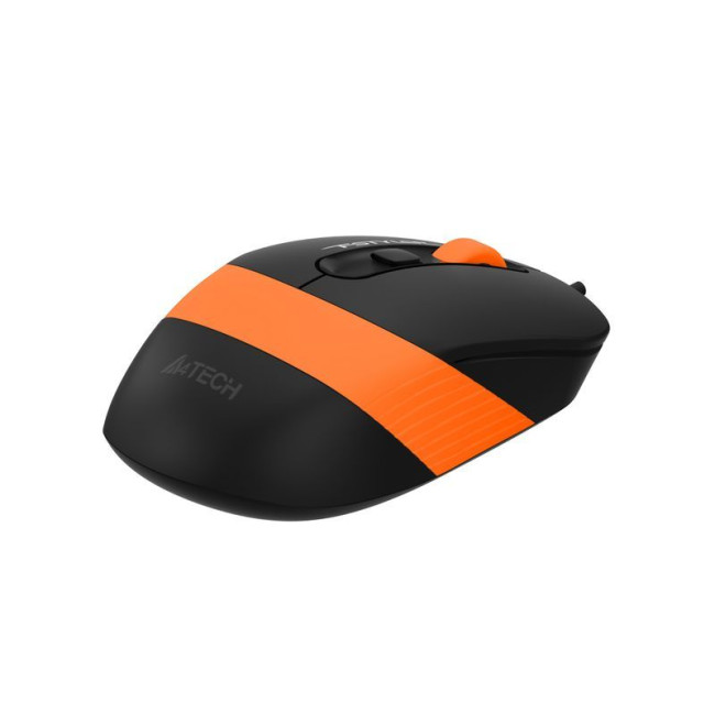 Миша дротова безшумна Fstyler, USB, 1600 dpi, помаранчевий