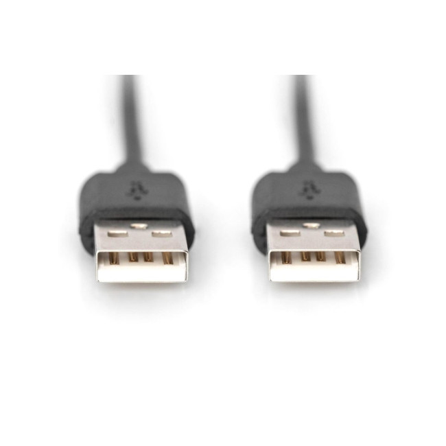 Кабель USB, тип A (M/M), 3 м, чорний AK-300100-030-S DIGITUS by ASSMANN