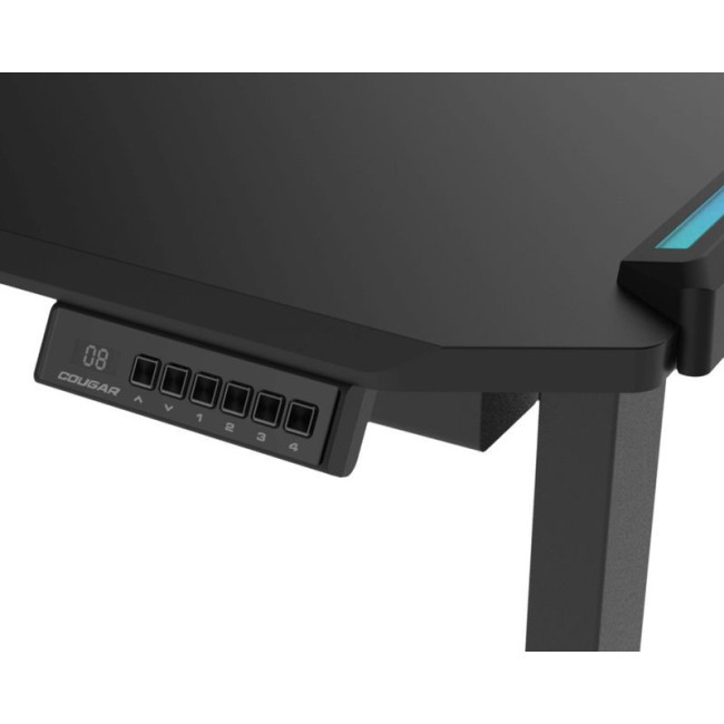 Стіл для геймера, ергономічний дизайн, USB 3.0/Type-C Extension хаб, RGB підсвічування, електричне регулювання висоти