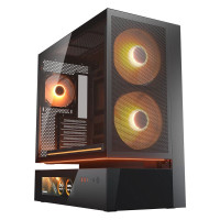 Ігровий корпус, 1* 360mm ARGB PWM 2*160 mm ARGB та 1 120 мм ARGB PWM передвстановлені, Type-C x1, USB3.0 x2, Audio x1