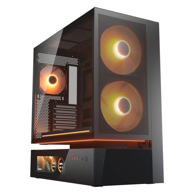 Ігровий корпус, 1* 360mm ARGB PWM 2*160 mm ARGB та 1 120 мм ARGB PWM передвстановлені, Type-C x1, USB3.0 x2, Audio x1