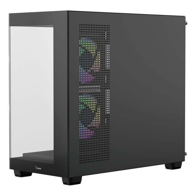 Корпус для комп'ютера MATX W/O PSU GAMMA C52 BK ARGB (GAMMA-C52-BKD300XX-GL) OCYPUS