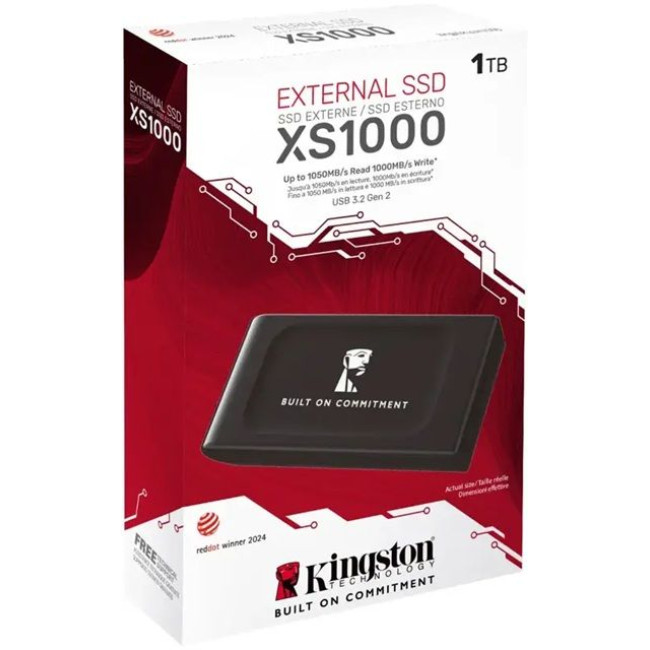 SSD накопичувач Kingston XS1000GA 1TB USB 3.2 Type-C (SXS1000/1000GA)