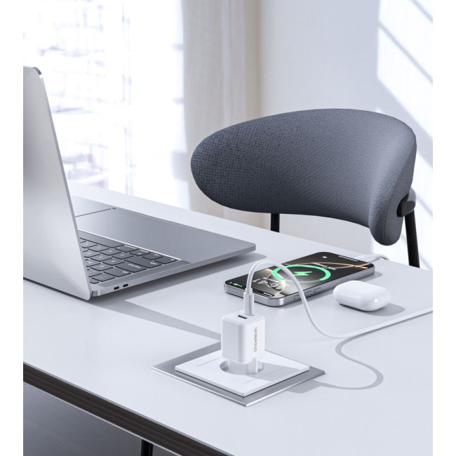 Мережевий зарядний пристрій, USB-A/USB-C, 30Вт, QC3.0/PD/PPS