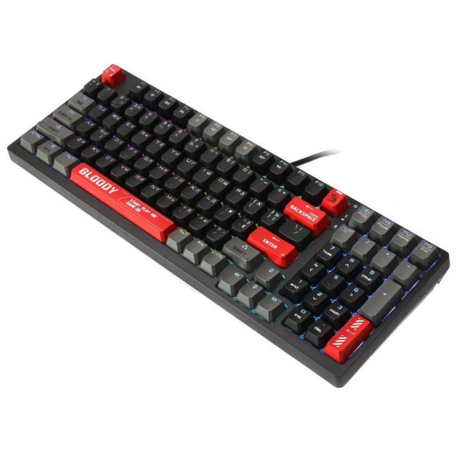 Клавіатура механічна ігрова, USB, RGB підсвічування, BLMS Red Plus Switch