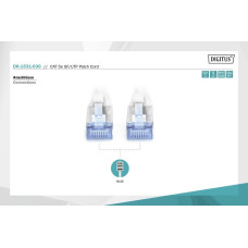 Патч-корд CAT 5e SF-UTP, Cu, PVC AWG 26/7, довжина 3 м, колір сірий DK-1531-030 DIGITUS by ASSMANN