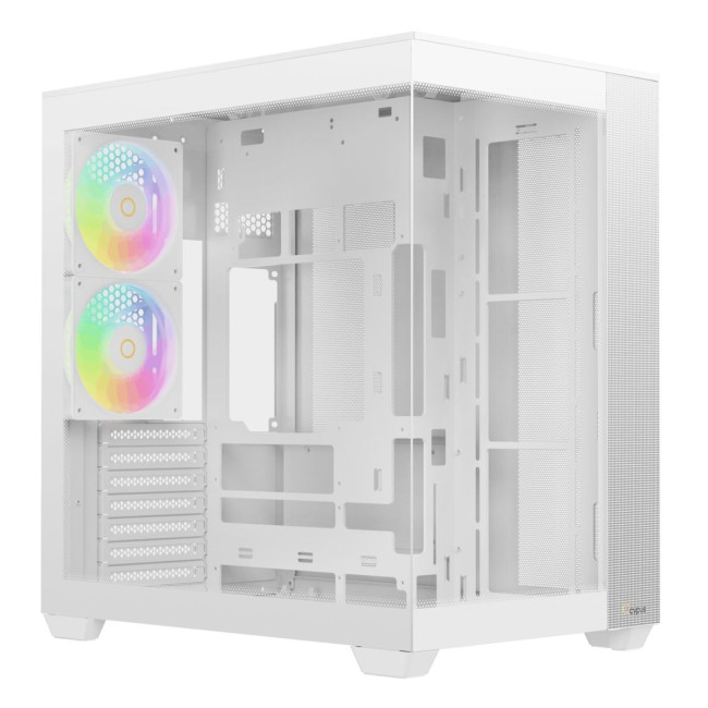 Корпус для комп'ютера ATX W/O PSU DELTA C74 ARGB білий (DELTA-C74-WHD200XX-GL) OCYPUS