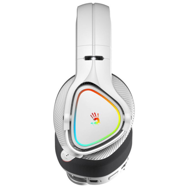 Ігрові бездротові навушники з мікрофоном, RGB, Bluetooth + 2.4GHz + 3.5 jack