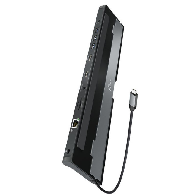 Док станція USB-C 10-в-1 (HDMI/PD/USB-A/USB-C/LAN/картридер/аудіо)