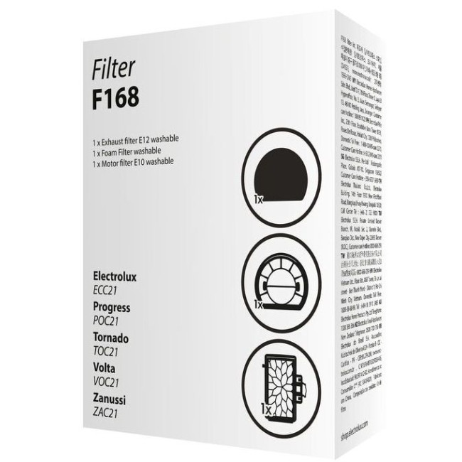 Фільтр для пилососу Electrolux F168