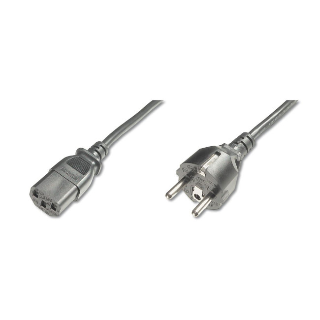 Кабель живлення CEE 7/7 (Typ-F) - C13 M/F, 1,8 м, чорний AK-440101-018-S DIGITUS by ASSMANN
