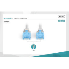 Патч-корд CAT 5e U-UTP, ПВХ AWG 26/7, довжина 2 м, колір сірий DK-1512-020 DIGITUS by ASSMANN