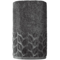 Рушник банний Soho 70х140 см Leaves Dark Gray 