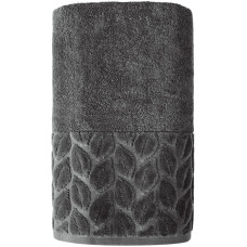 Рушник банний Soho 70х140 см Leaves Dark Gray 