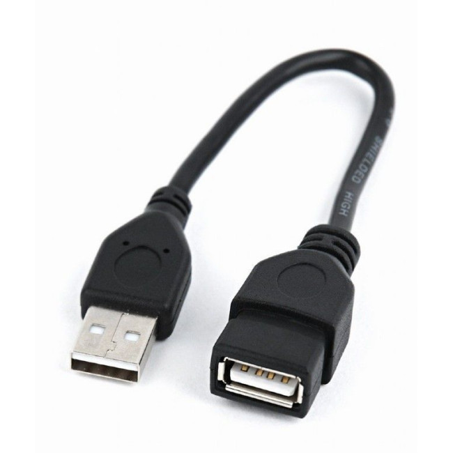 Подовжувач USB 2.0, A-тато/А-мама, 15 см, преміум