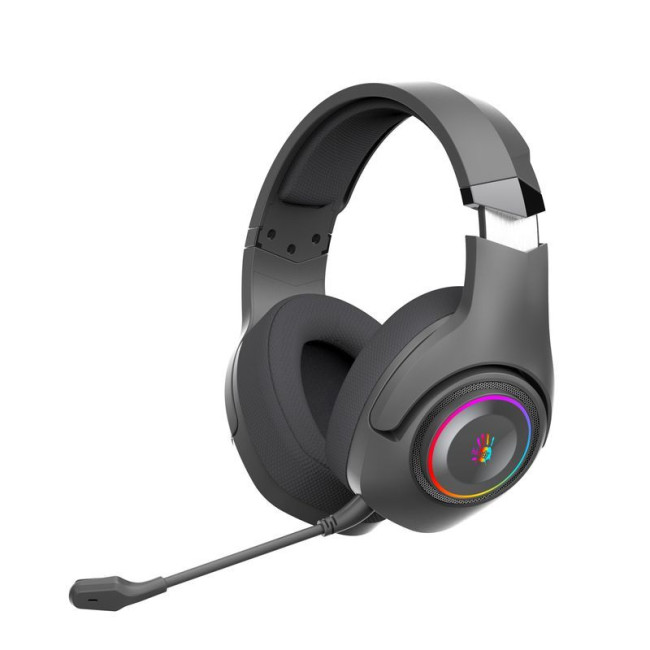 Ігрові бездротові навушники з мікрофоном, RGB підсвічування, Bluetooth + 2.4GHz + 3.5 jack