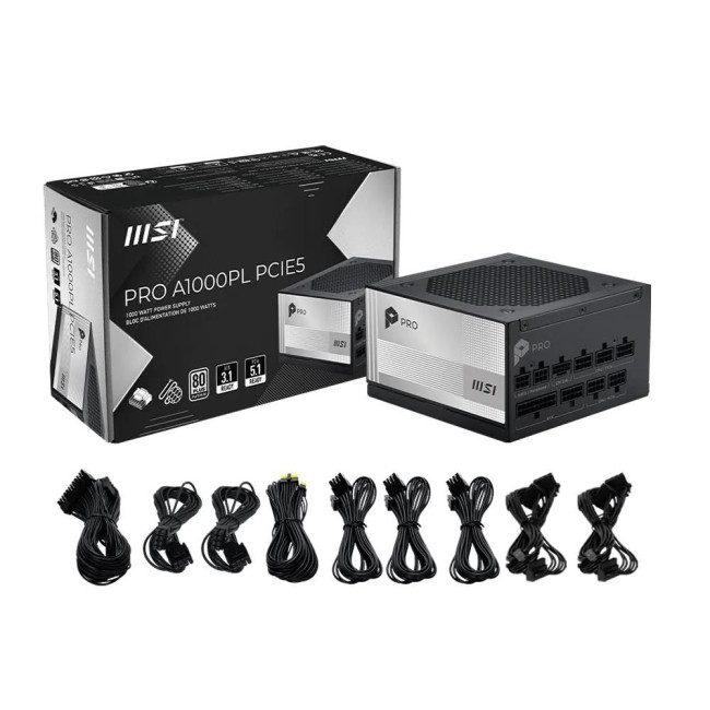 Блок живлення ATX 1000W PRO A1000PL PCIE5 MSI