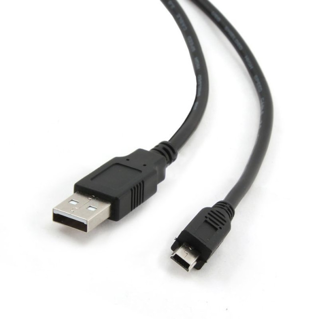 Кабель mini USB2.0, A-тато/mini USB 5-пін, 1.8 м, преміум