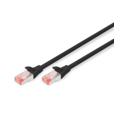 Патч-корд CAT 6 S-FTP, Cu, LSZH AWG 27/7, довжина 0,5 м, чорний DK-1644-005/BL DIGITUS by ASSMANN