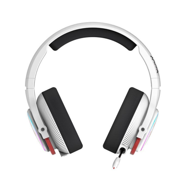 Ігрові бездротові навушники з мікрофоном, RGB, Bluetooth + 2.4GHz + 3.5 jack