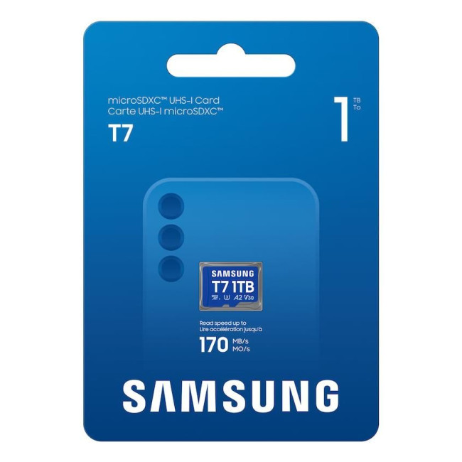 Карта пам’яті SAMSUNG MICRO SDXC T7 1TB, U3, V30, A2 до 170 Мб/с