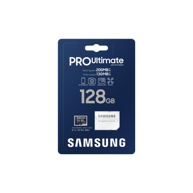 Карта пам’яті MICRO SDXC 128GB W/ADAPT. MB-MY128SA/WW SAMSUNG