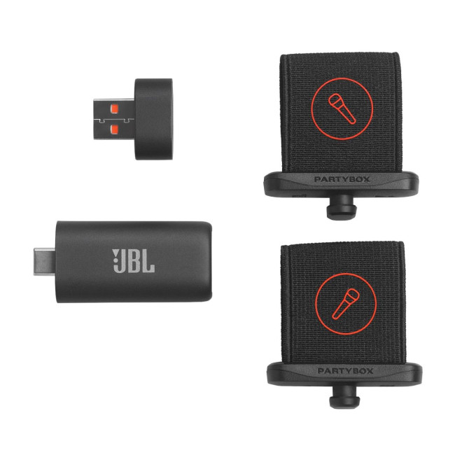 Комплект: Мікрофон бездротовий 2 шт, адаптер, AI Dongle JBL JBLEASYSINGMICS